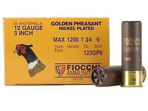 Ammunition Fiocchi Ammunition Ready Series 12Gauge GOLDEN PHEASANT NP 12ga 3" 1 3/4oz #6 1200fps 25RD
